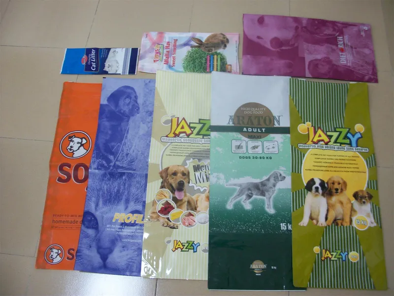 Food Packaging Manufacturers Custom Laminated Pet Dog Food Packaging Bag