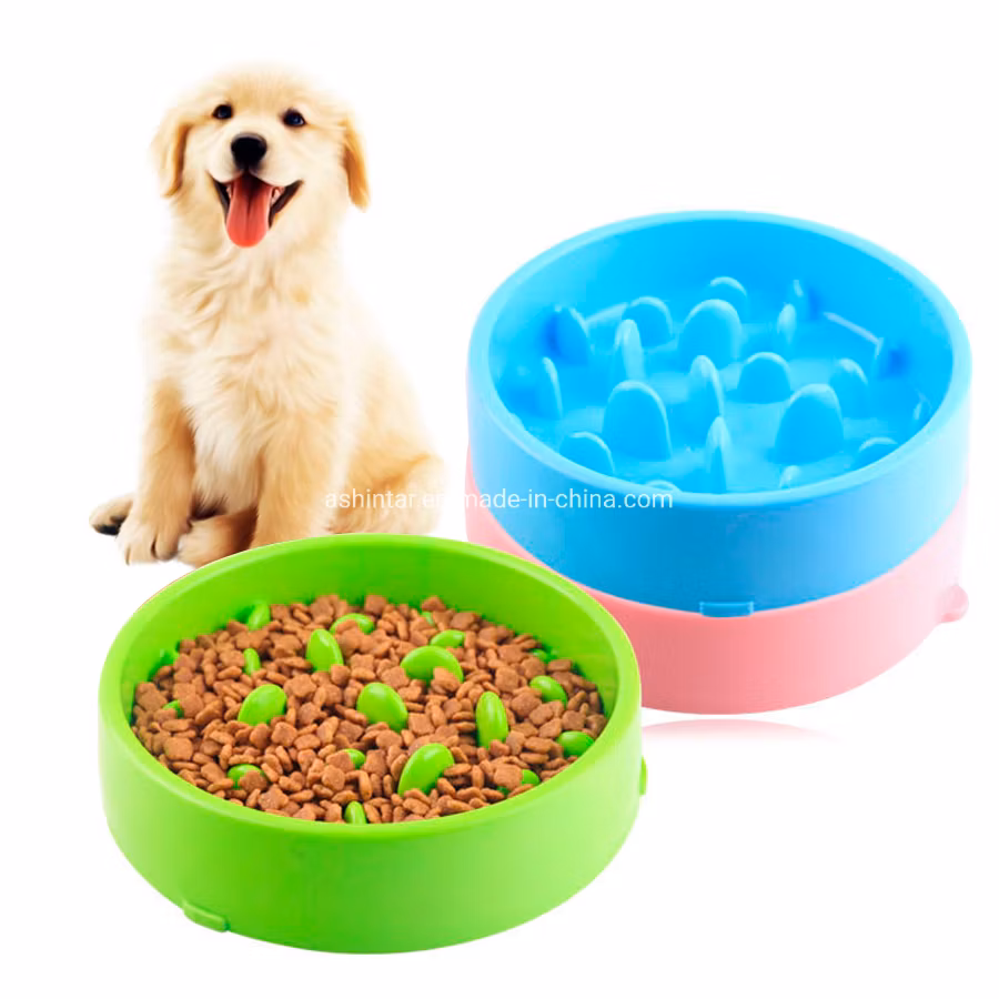 Pet Slow Feeder Bowl Cat Dog Slow Eating Food Silicone Pet Food Bowl