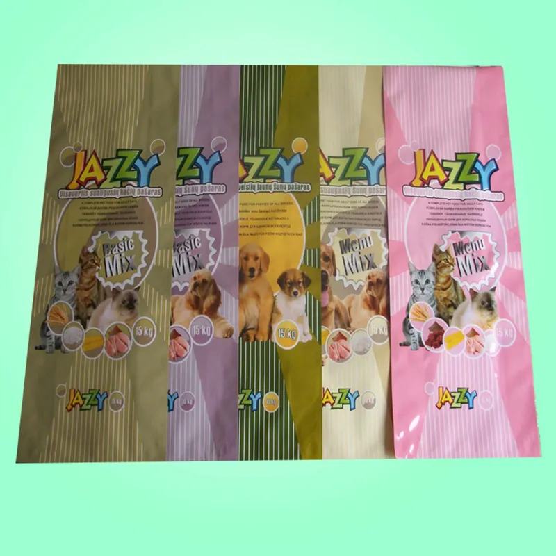 Food Packaging Manufacturers Custom Laminated Pet Dog Food Packaging Bag