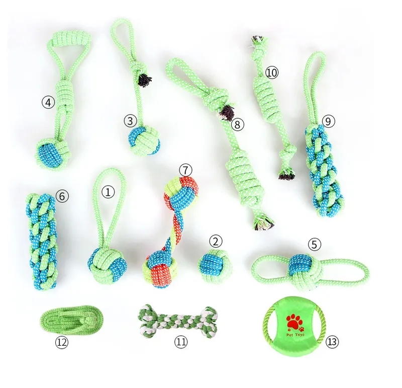 Wholesale Rubber Rope Ball Tug Dog Toy