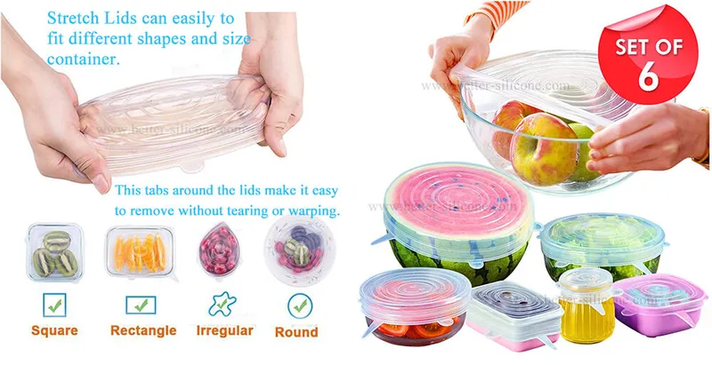 Heat Resistant Safe Silicone Microwave Oven Cover Lid for Bowl/Plate/Dish