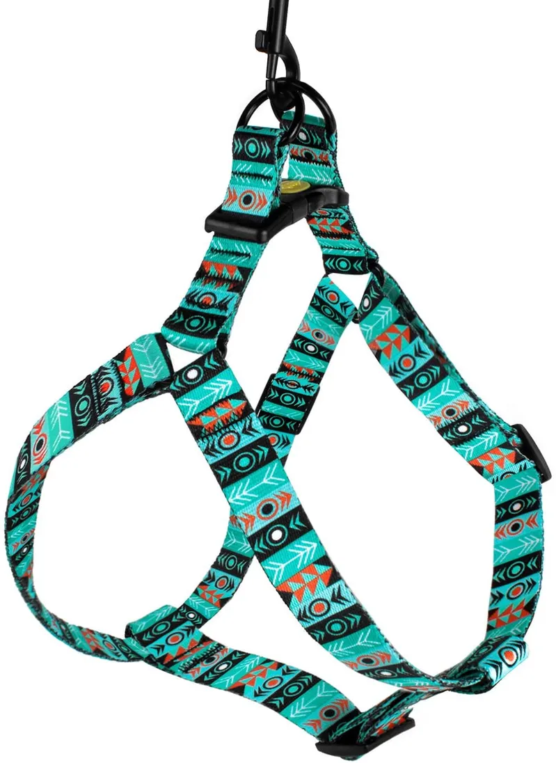 Adjustable Dog Harness Tribal Pattern Step-in Small Medium Large