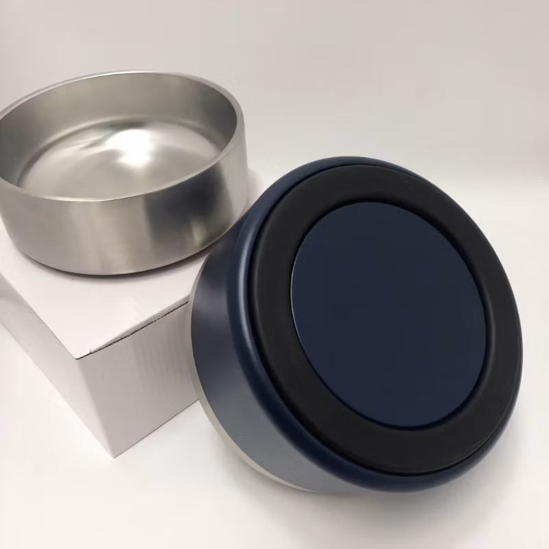 Non-Slip Double Wall Dog Bowl Stainless Steel Pet Food Bowl