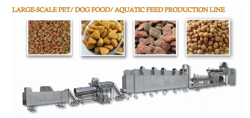 Double Screw Extruder Pet Food Production Machinery