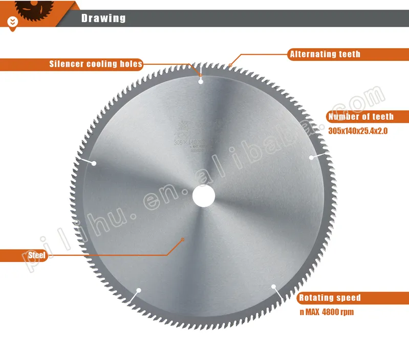 Tct Circular Bamboo Saw Blade for Cutting Bamboo