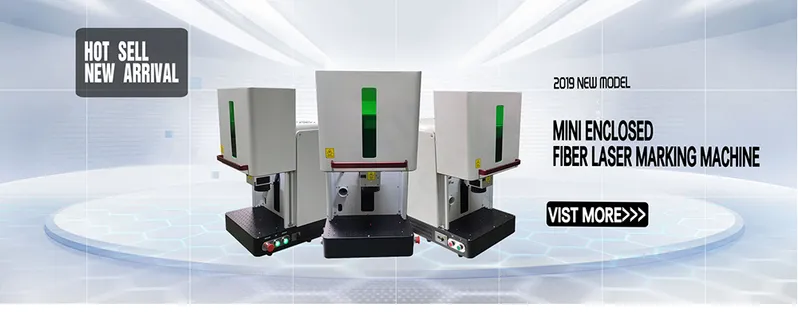 Enclosed Portable Fiber Closed Laser Marking Machine for Whisky Vodka Jug Laser Engraving Marking