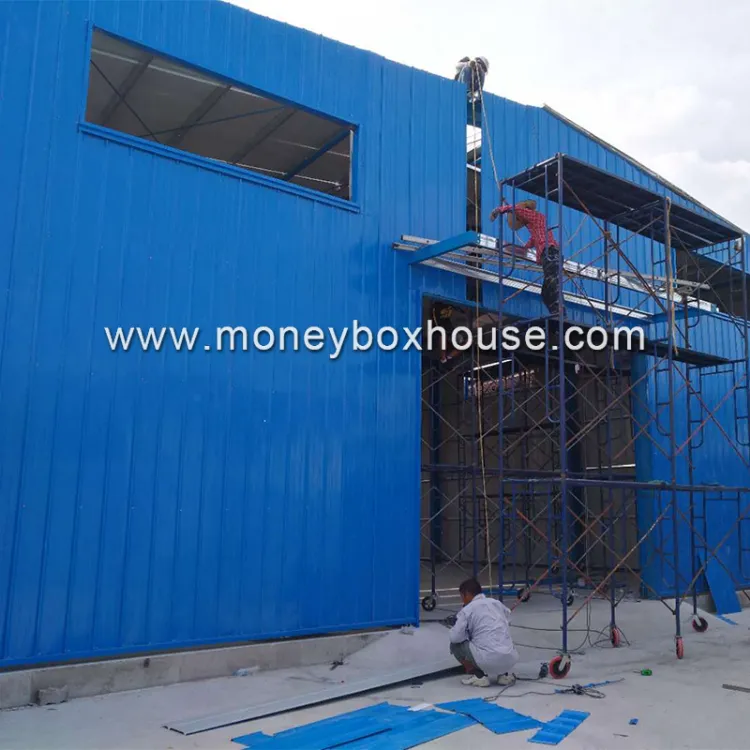 Prefabricated Steel Structure Metal Frame Construction Modular Storage Metal Building