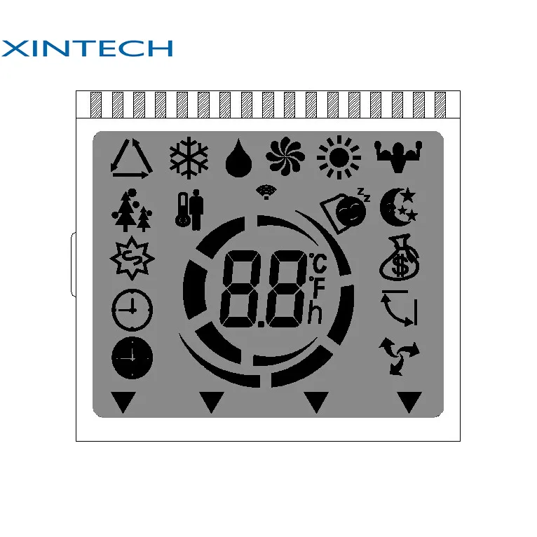 Very Small Micro Mini Tiny Transparent Flexible Segment LED Tiny LCD Display