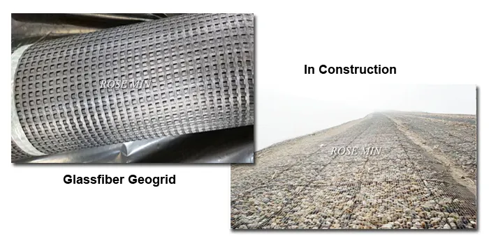 Fiberglass Biaxial Geogrid for Road and Bridge Pavement Reinforced