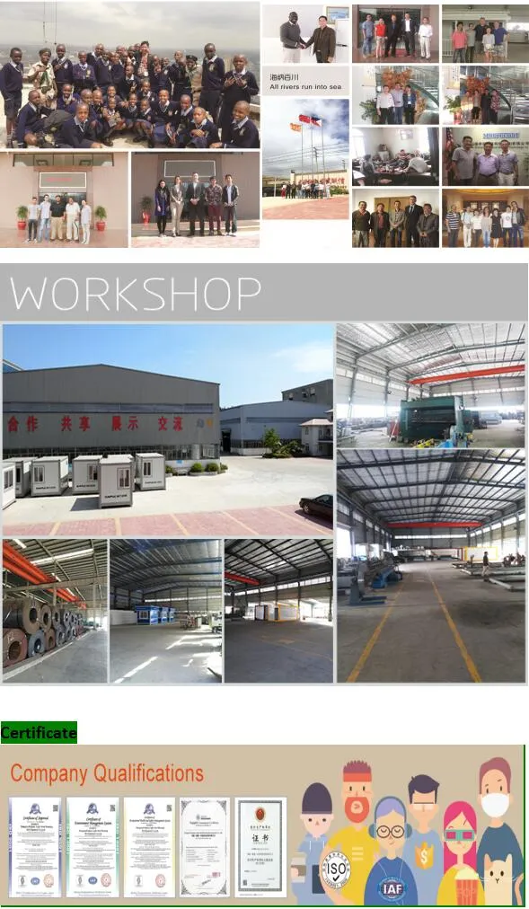 Prefabricated Steel Structural Broiler Farm House/ Prefab House Building of Q235B/Q345b Material