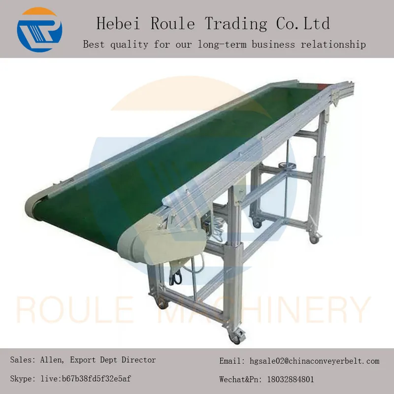 Flat Belt Conveyor Machine Price Inclined Belt Conveyor Roller Belt Conveyor for Sand Deliverying