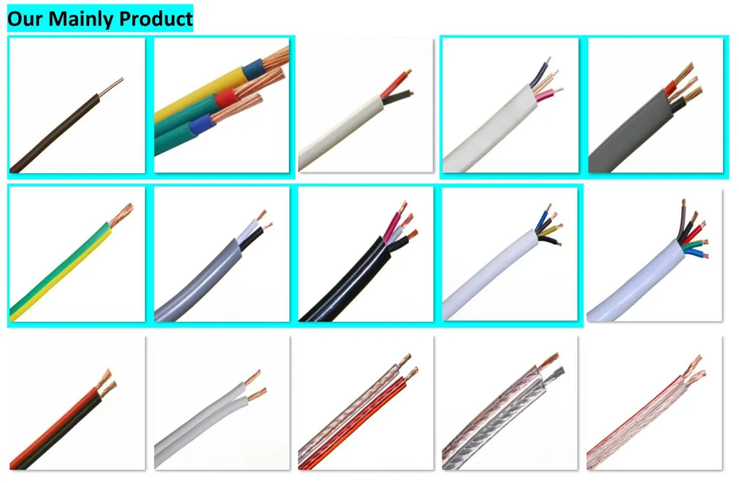 Multistrand Flexible Electrical Wire Copper Power Flexible Cable PVC Coated Cable