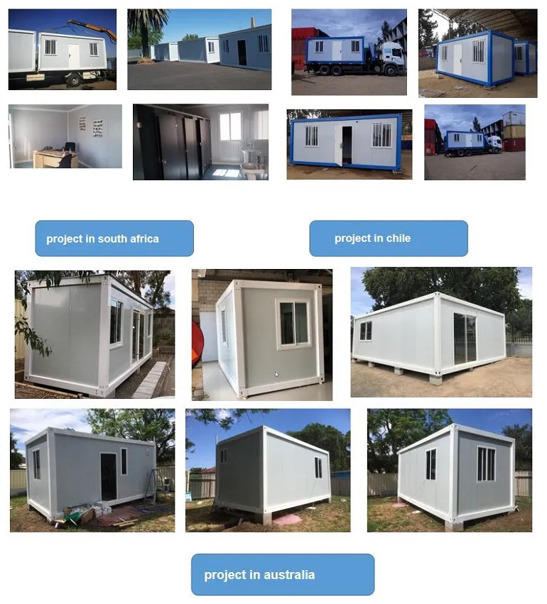 European Style Steel Structure Prefab Tiny Flat Pack Container Houses