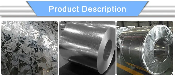 Thickness Galvanized Steel Coil Hx420lad Z100MB Galvanized Steel Coil