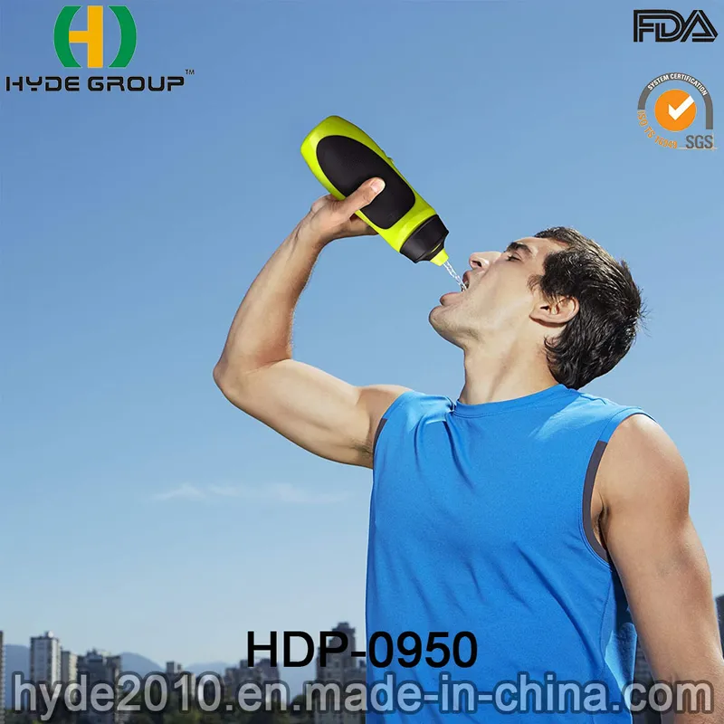 Squeezable Flexible Reusable Plastic Sport Water Bottle (HDP-0950)