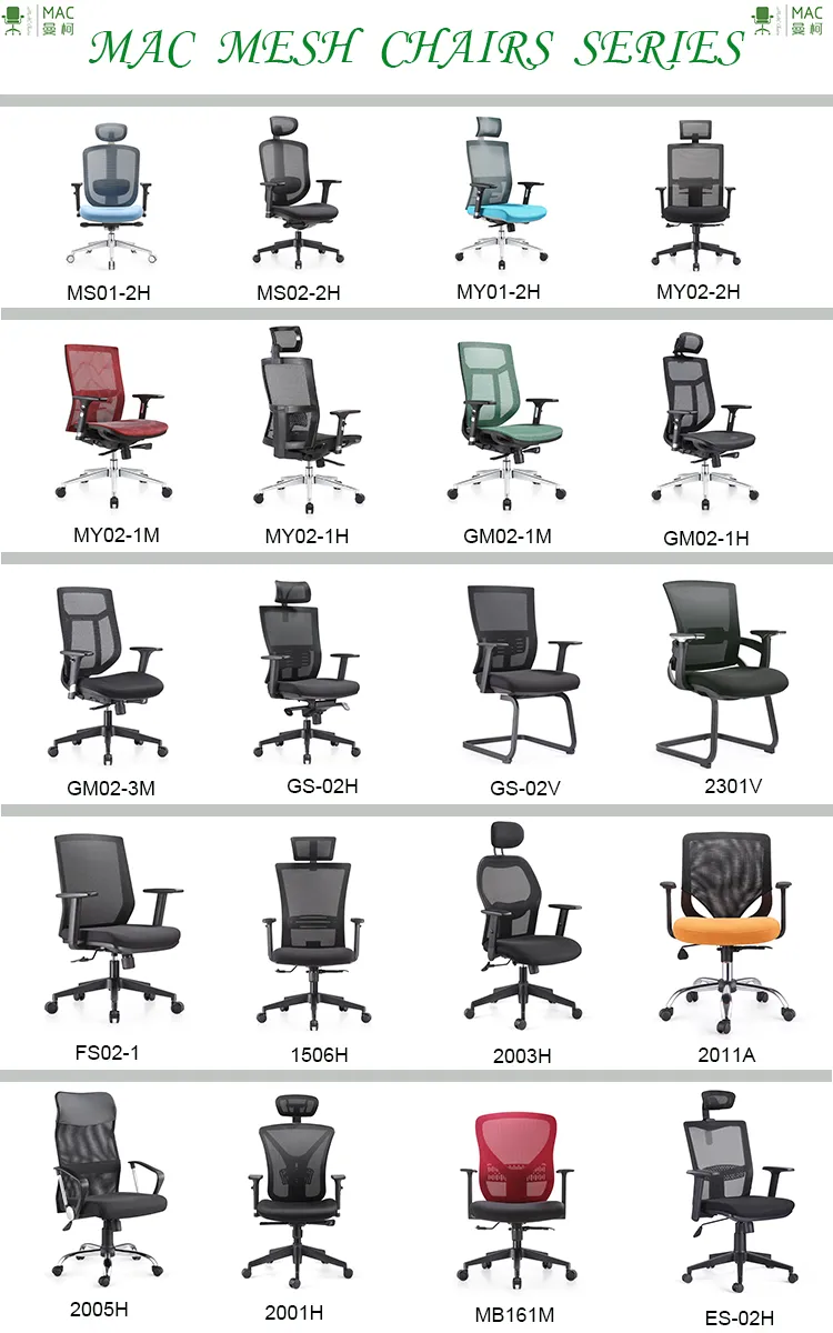 Modern Executive Office Ergonomic Swivel Mesh Fabric Seat Office Chair