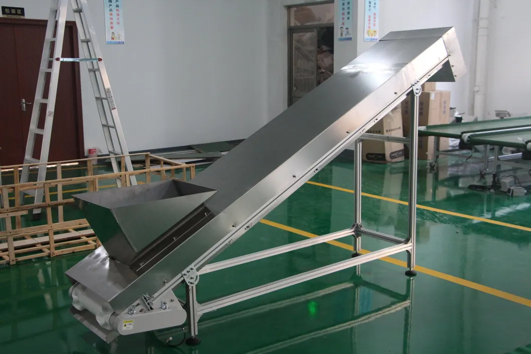 Custom Belting Inclined Modular Conveyor Incline Belt Elevator Conveyor