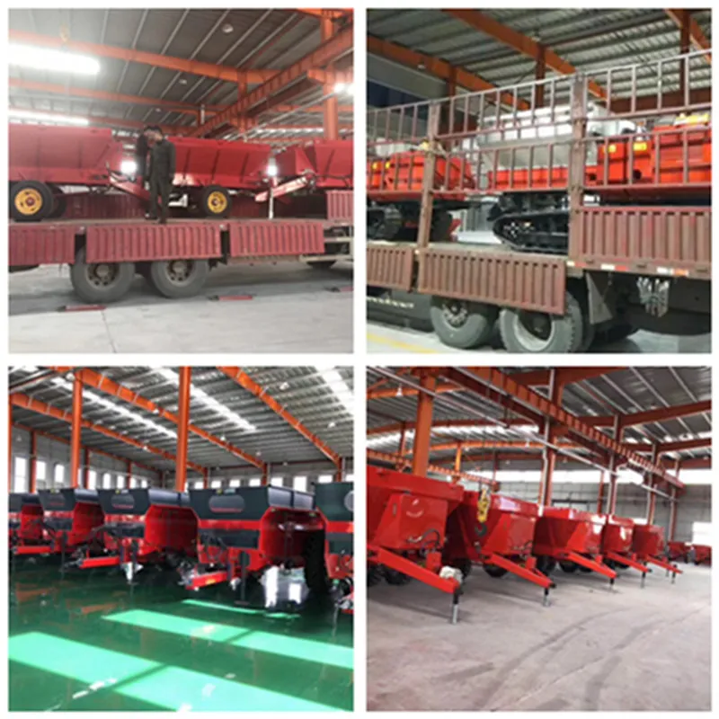 3 Cubic Hydraulic Low Chassis Retractable Traction Fertilizer Spreader Double Chain Row Double Outlet Spreader