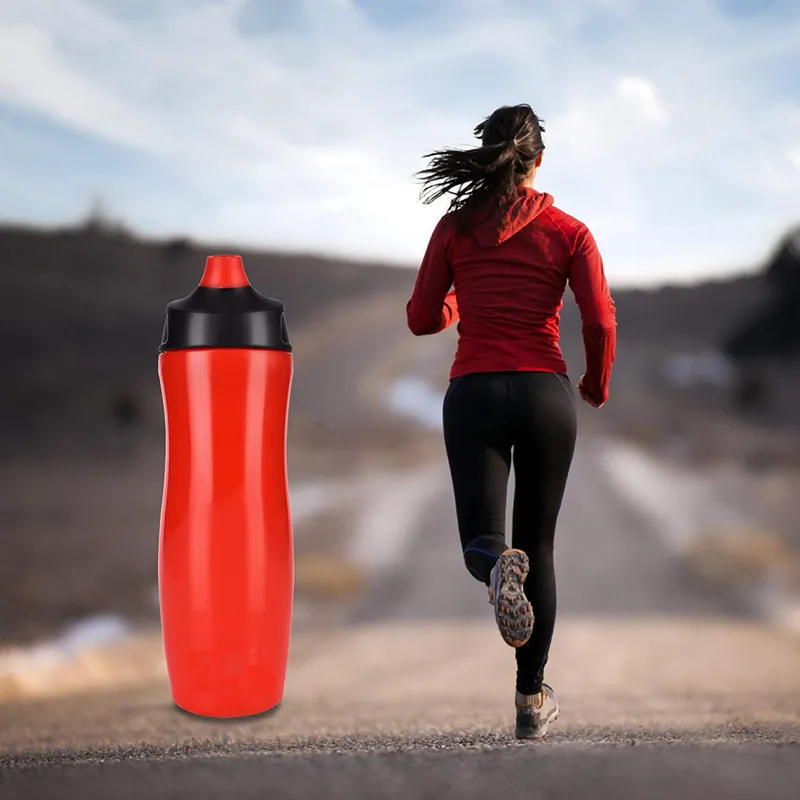 Squeezable Flexible Reusable Plastic Sport Water Bottle (HDP-0950)