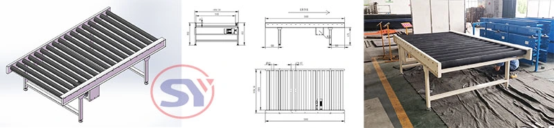 Heavy/Light Duty Powered Chain Driving Roller Conveyor for Plastic Cans