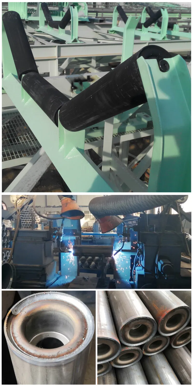 High Precision Belt Conveyor Heavy Duty Steel Return Belt Conveyor Idler Roller