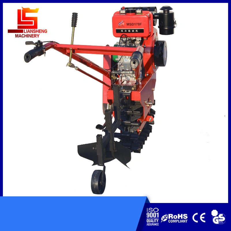 Small Gasoline /Diesel Power Tillage Machine Chain Track Mini Rotary Tiller Small Garden Tool Cultivator