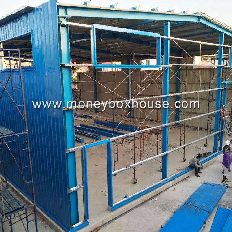 Prefabricated Steel Structure Metal Frame Construction Modular Storage Metal Building