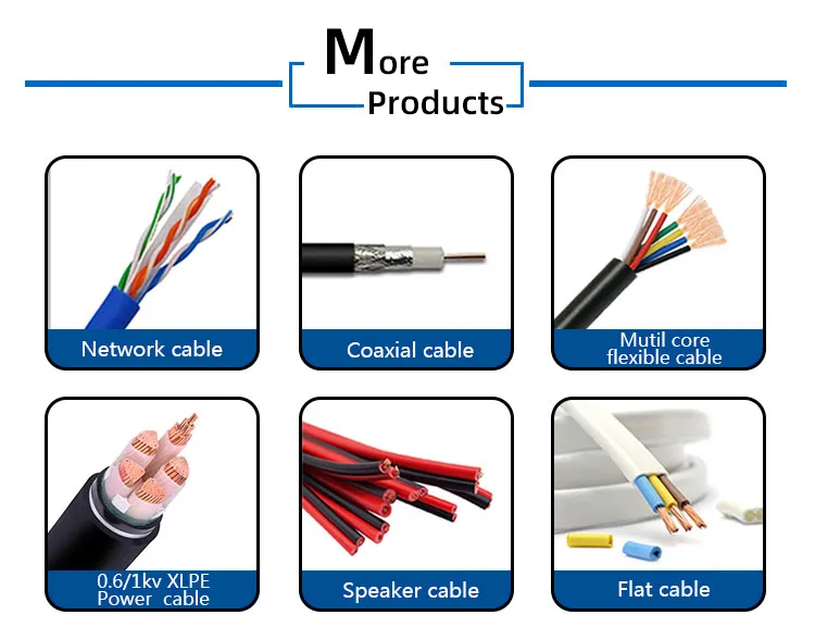 Electrical Cable Flexible Stranded Wire Insulated PVC Slicon XLPE Electrical Power Cable Flexible Copper Cable Factory