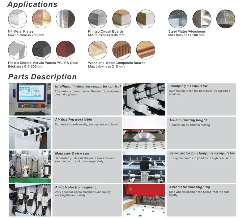 Automatic CNC Beam Panel Saw Sk-330b Woodworking CNC Machine Manufacturers