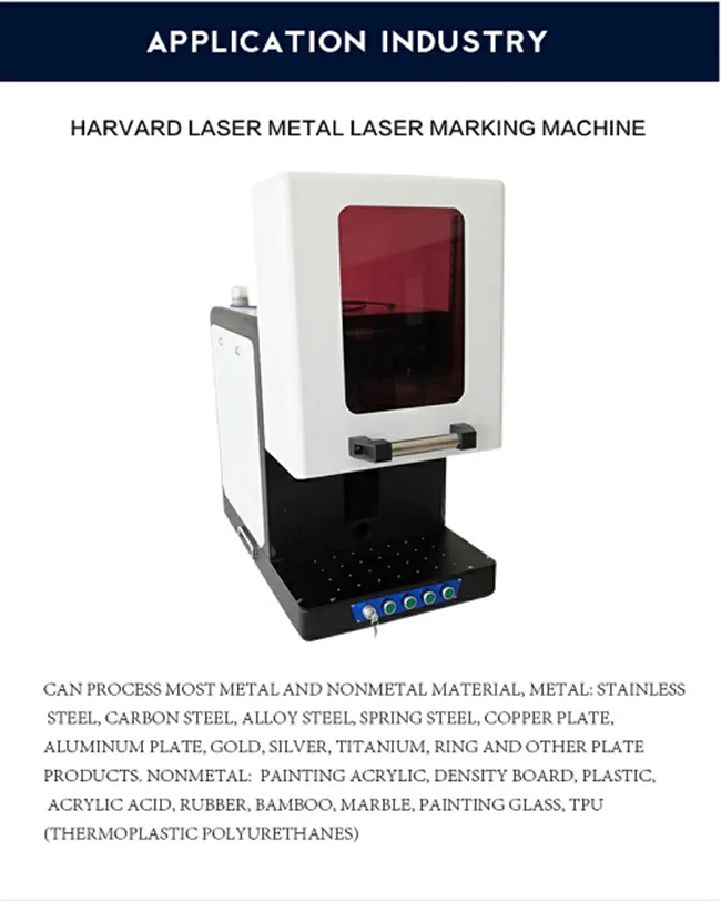 Full-Closed Mini Customized Multi-Function CNC Fiber Laser Marking Equipment