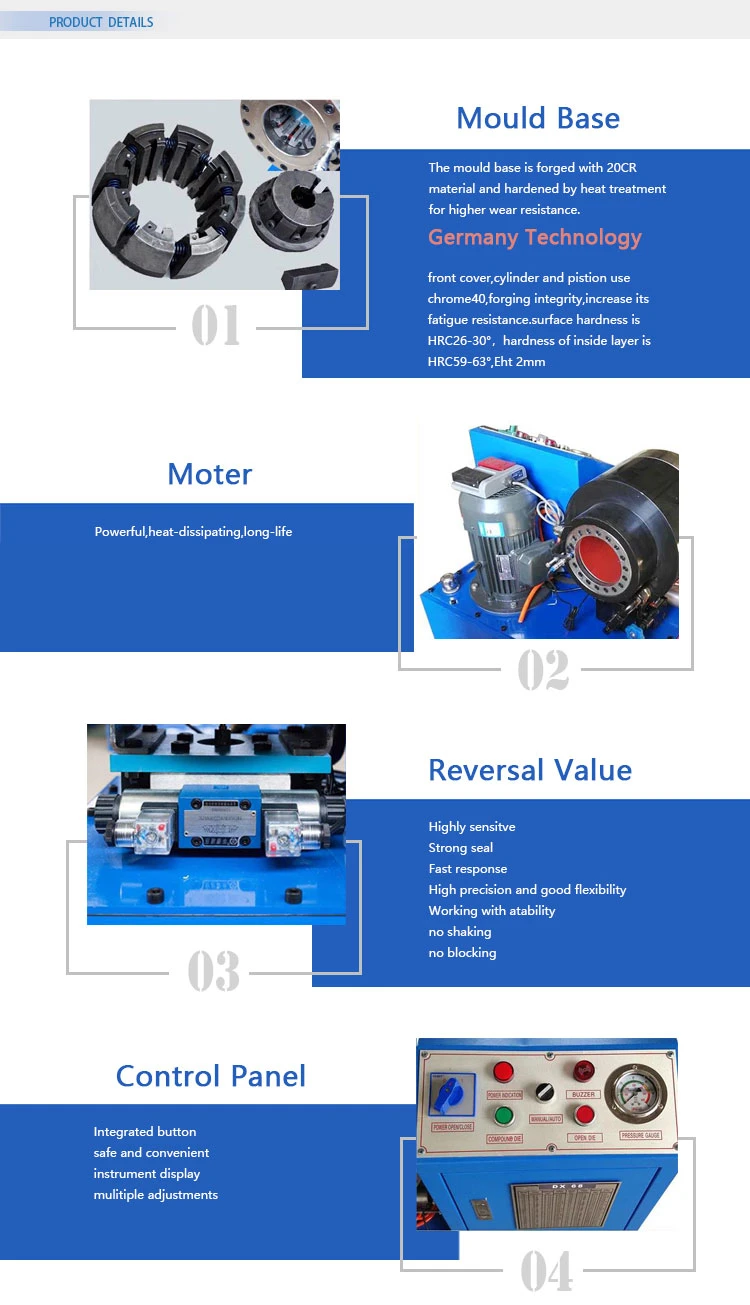 Safe and Convenient Instrument Display Hydraulic Hose Crimper Hydraulic Hose Press Tool Hydraulic Hose Crimping Machine