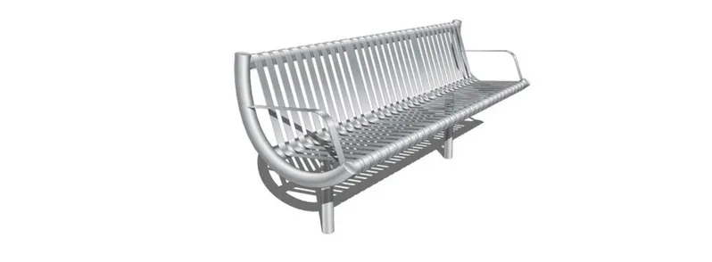 Hot Sale Stainless Steel Outdoor Public Seating Bench