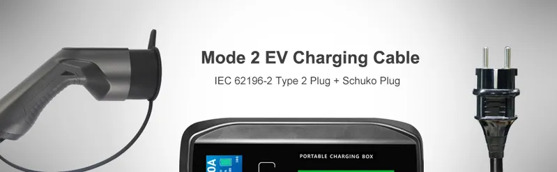 EV Charging Station 240V Chager Box with Plug Cee Type 2