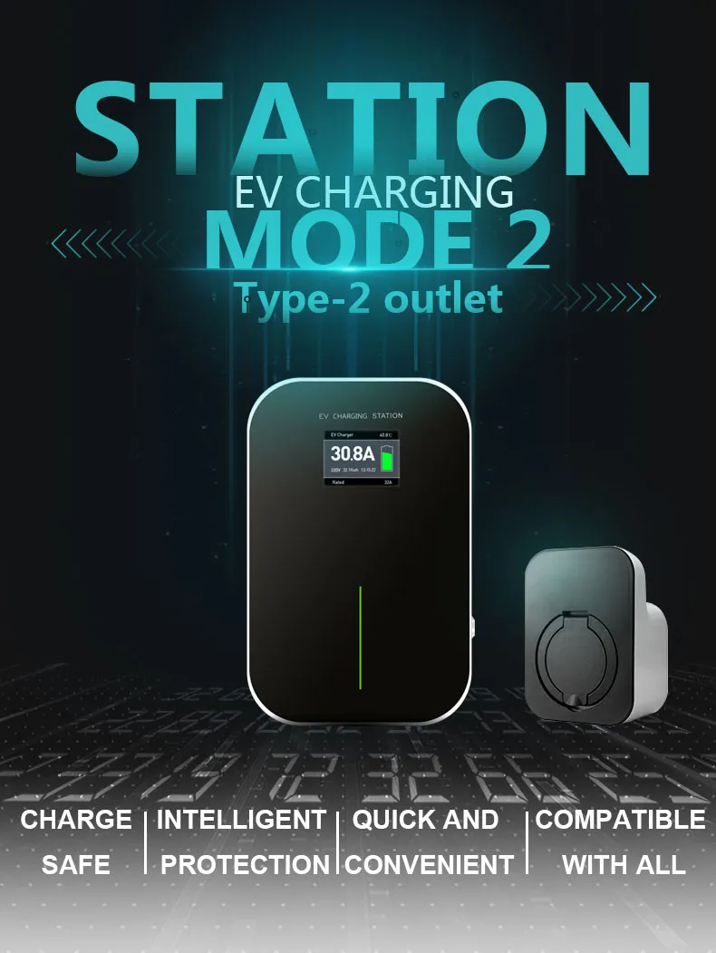 621962 Electric Vehicle Charger Unit with Type 2 Socket