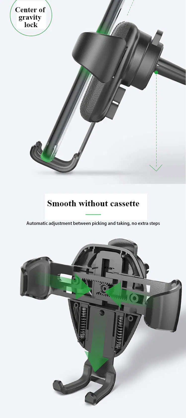 Qi Wireless Car Chargers Mobile Phone Holder Car Mount Charging Pad