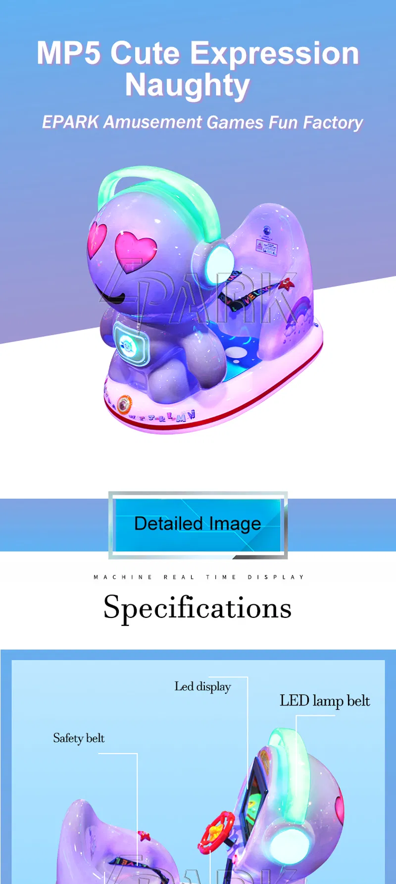 Colorful Lighting Ride on Car Plastic Baby Swing Car Electric Kids Car Cheap Price for Sale
