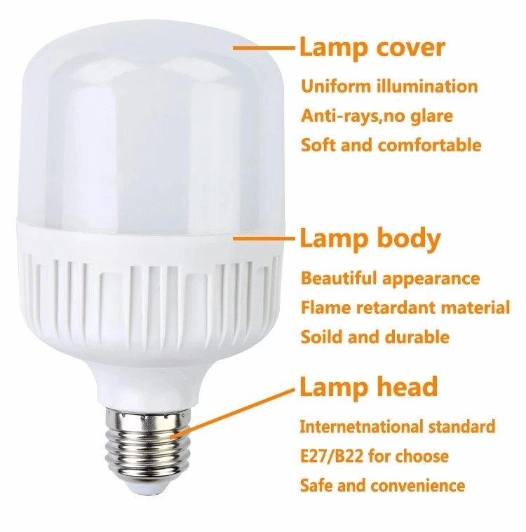 New Design SMD Industrial LED T Bulb 180 Degree 20W 30W 50W 80W High