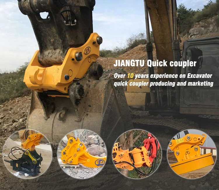 0.8-23 Ton Excavator Full Automatic Double Locking 180 Degree Hydraulica Tilt Quick Coupler