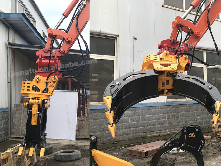 Double Locking 180 Degree Hydraulic Excavator Tilt Quick Hitch Coupler for 1 Ton Excavator