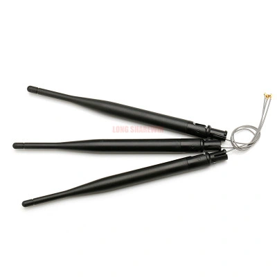 3dBi 315MHz Black Omni Directional External Rubber Duck Antenna with SMA Pigtail Cable Ipex to SMA Female Connector