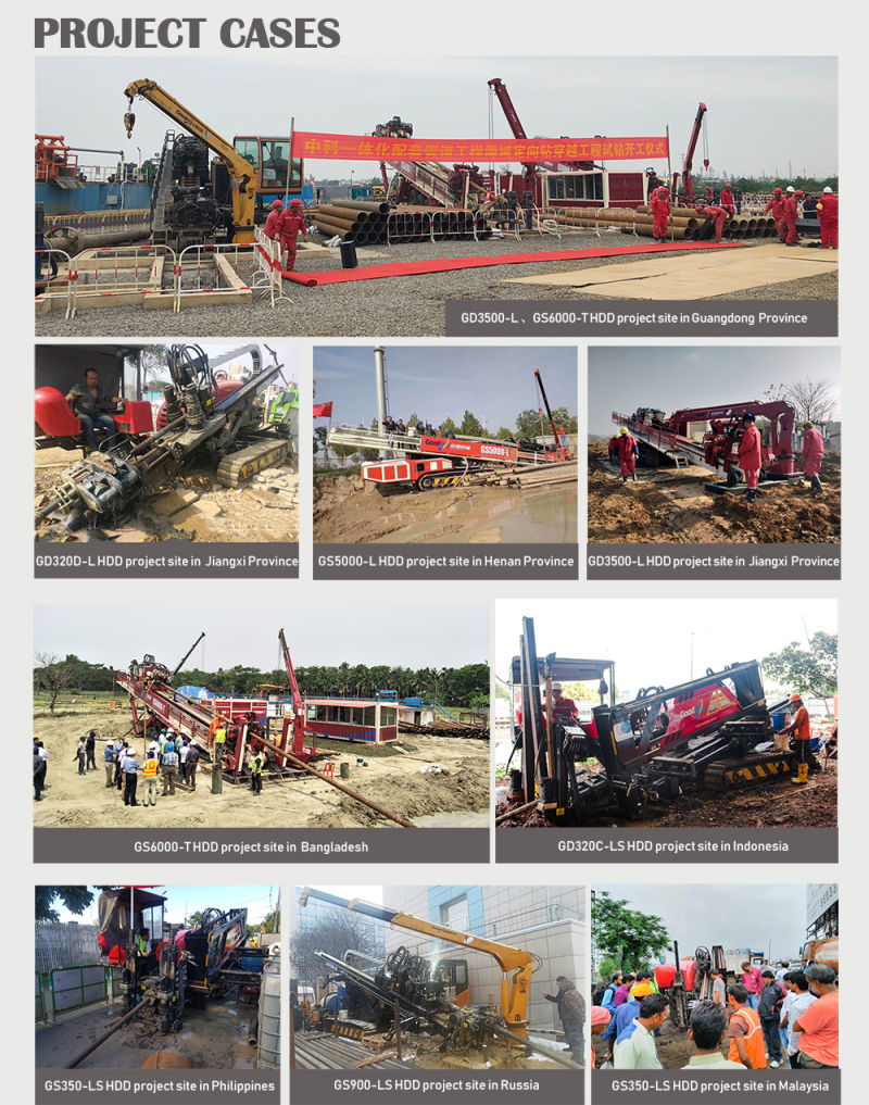 90 ton no-excavate HDD rig horizontal directional drilling machine