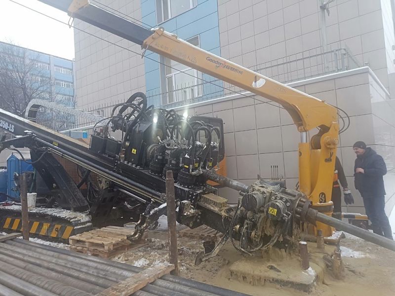 90 ton no-excavate HDD rig horizontal directional drilling machine