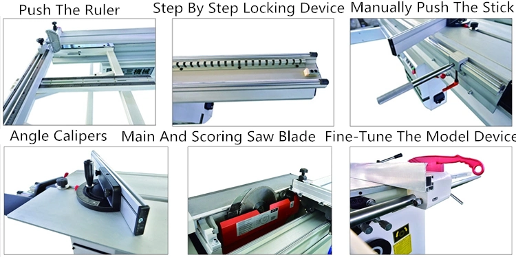 45 Degree and 90 Degree 3200 mm Precision Panel Saw Sliding Table Saw