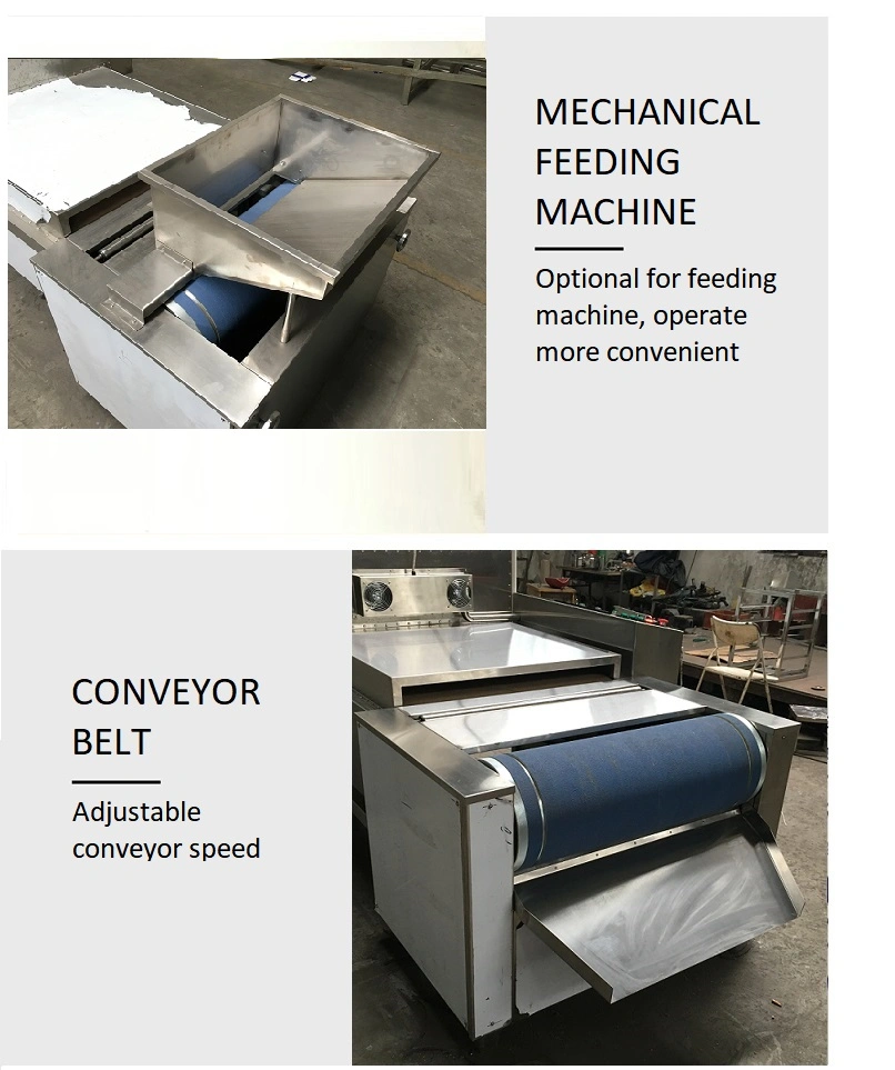 Large Industrial Continuous Microwave Conveyor Belt Microwave Drying Equipment