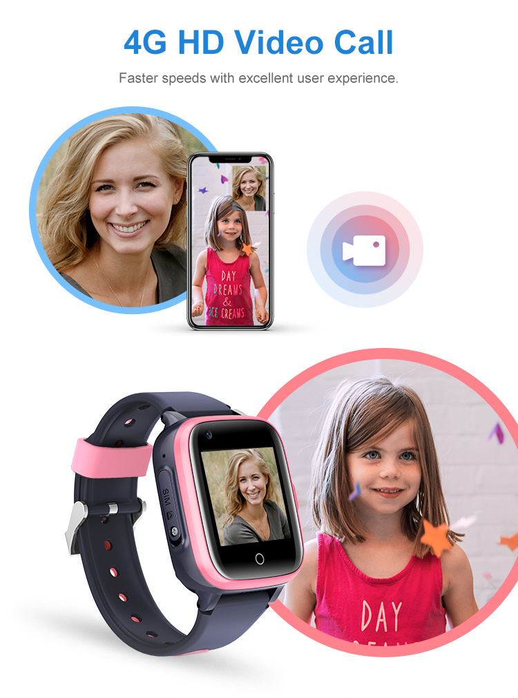 Wonlex 4G WiFi GPS Tracker Kids Smart Watch Sos Call Smart Watch for Children