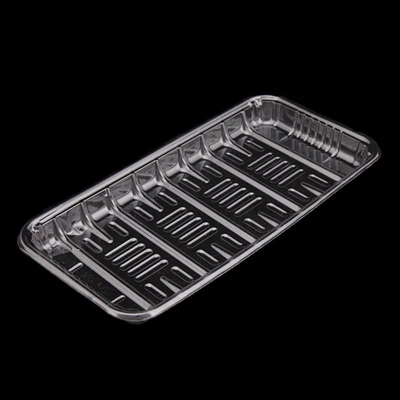 Disposable plastic tray fruit cooked food thickened material