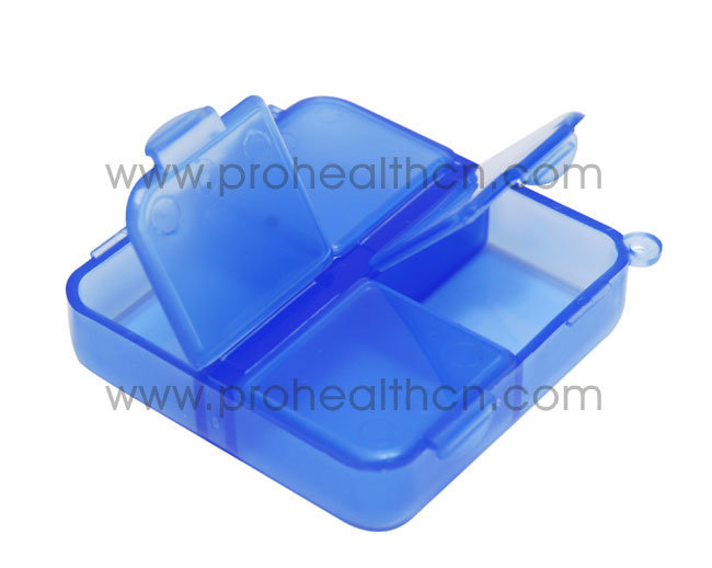 4 Compartment Plastic Pill Container 4 case pill box