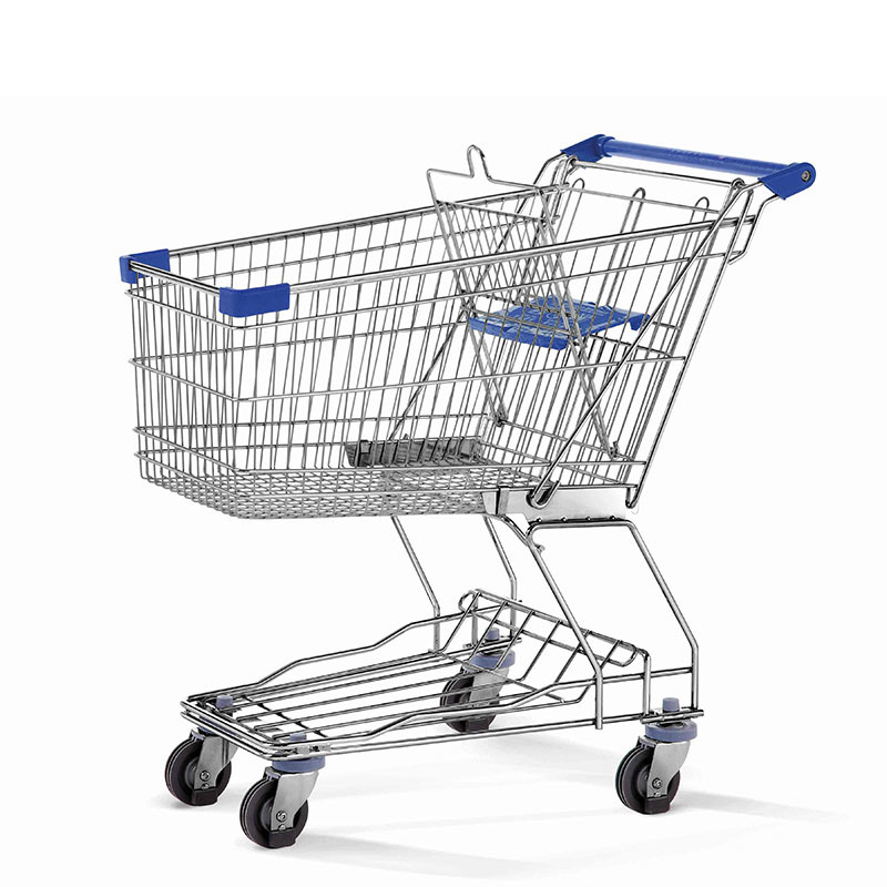 Multifunctional Standard Plastic Covers Shopping Cart Trolley with Seat