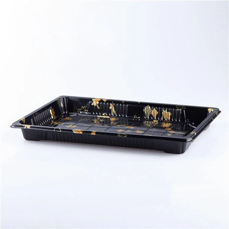 Custom Made Disposable Sushi Wholesale Plastic Tray With Lid