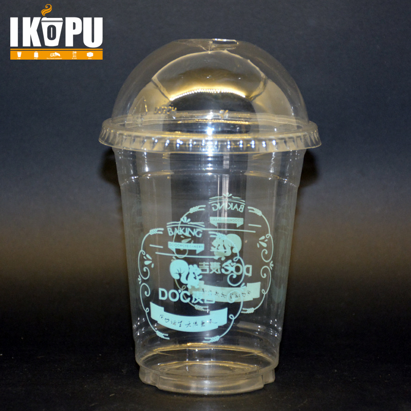 Disposable Clear Plastic Pet/PP Cup for Beverage with Lid